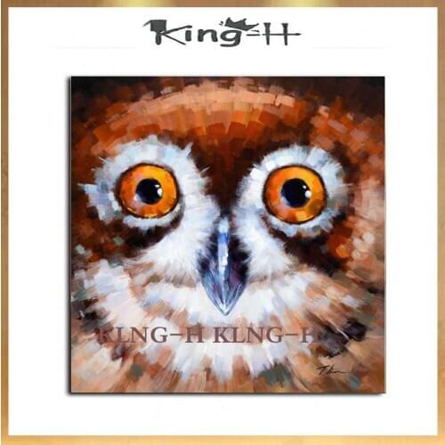 Animal owl manual painting creation sprout cat wall decoration painting the sitting room decorate children room to hang a pictur