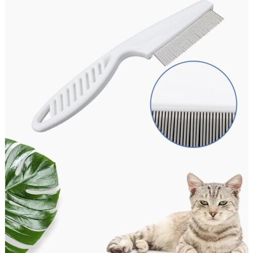 Pet Comb Animal Accessorie 1PC Plastic Handle Dense Tooth Terminator Lice Removal Super Density Clean Tools Pet Dog Comb
