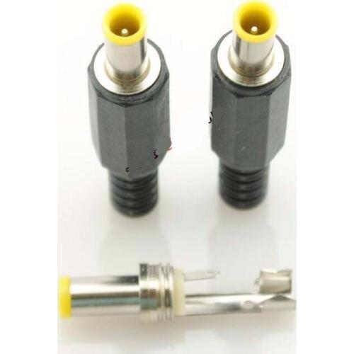 100 Pcs 5.0mm x 3.5m X 1.1mm DC Power cable Male Plug Adapter CCTV Notebook