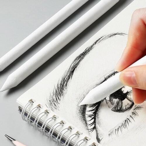 3pcs/set Blending Smudge Stump Stick Sketch Art White Drawing Charcoal Sketcking Tool Rice Paper Pen Supplies