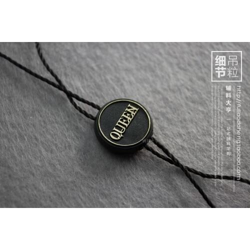 500PCS STRING SEAL /Queen / high-grade clothes seal/ plastic seal tag//string hang tag/STRING SEAL