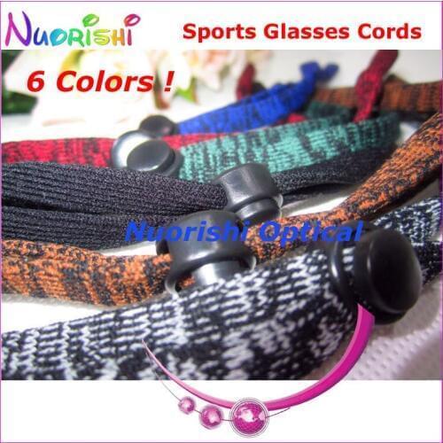 6/30/60pcs Fashion 6 Colors Cotton Sports Elastic Eyewear Glasses Sunglasses String Chain Cords Lanyard Free Shipping L658