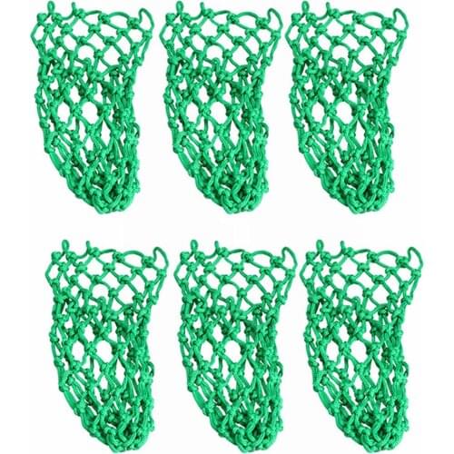 6 PCS/lot Green Billiard Pocket Pool Snooker Table Nylon Mesh Net Bags Club Kit Professional Snooker Accessories