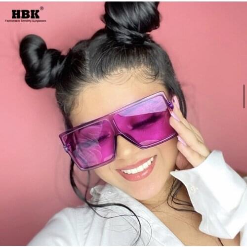 Big Square Vintage Sunglasses Women Top Brand Goggles Mens Oversize Sun Glasses ladies Fashion Famous Brand Purple Eyewear UV400