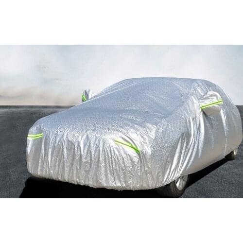 Thick Car Cover 3 Layer Aluminum Foil Waterproof Sun Rain Hail Resistant for renault seat ibiza auto accessories Auto Covers