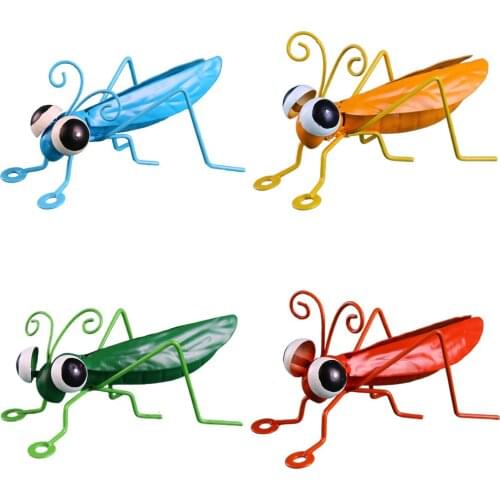 Simulation Tropical Insect Locust Ornaments 1pcs For Gifts More Color Iron Jewelry Wall Art Outdoor Garden Courtyard Decoration