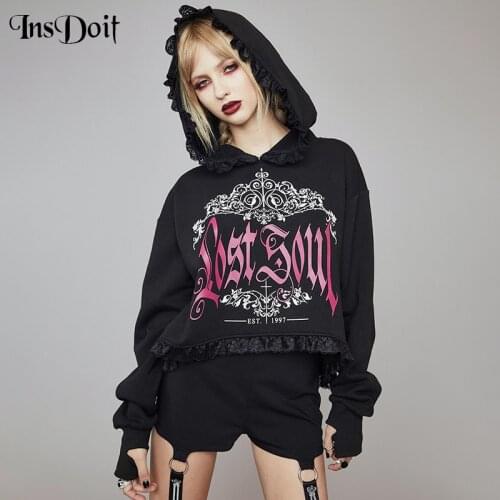 INSDOIT Womens Autumn Hoodies