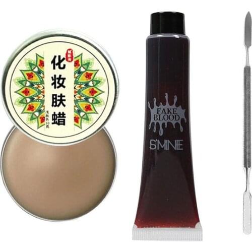 28ml Fake Blood Halloween Body Face Painting Cos Teeth Hematopoietic Props Halloween Holiday Supplies Special Effects Makeup
