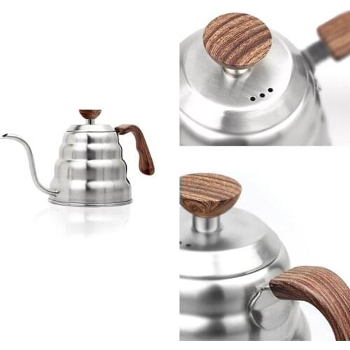 Stainless Steel Coffee Drip Gooseneck Pot Kettle Tea Maker Kitchen-ABUX