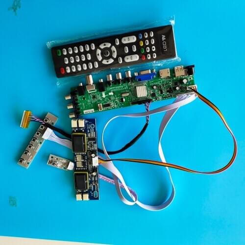 Kit for LM190E08-TLC1/LM190E08-TLC2 Digital LCD Panel 4 CCFL board TV 1280X1024 HDMI VGA Controller USB remote DVB-T 30pin 19"