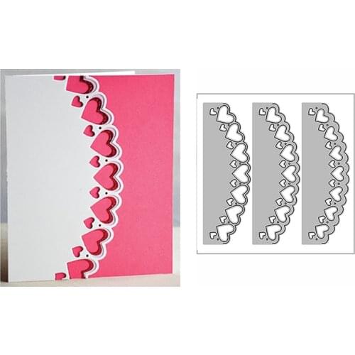 New Layered Heart Arch Border Frame 2020 Metal Cutting Dies for DIY Scrapbooking and Card Making Decor Embossing Craft No Stamps