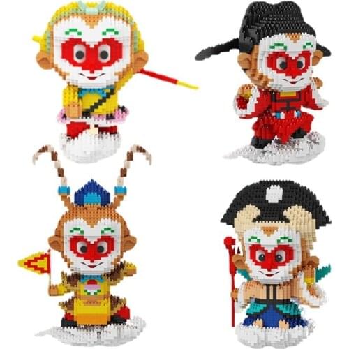 Balody Mini Blocks Assembly Building Toys Anime Figure Chinese Cartoon Monkey Wukong Brinquedos Kids Preset Adults Gift for Girl