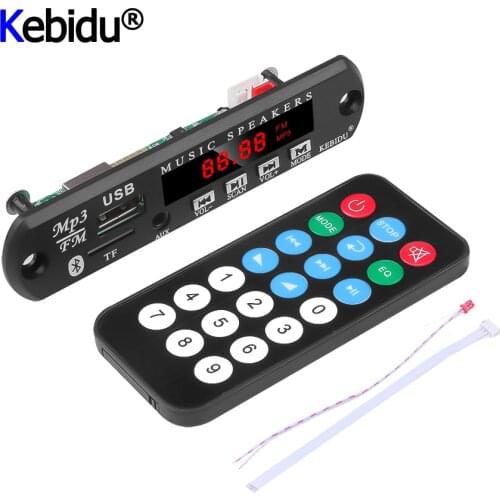 MP3 Module DC 12V 5V MP3 WMA Decoder Board Wireless Bluetooth Audio Module USB FM TF Radio For Car MP3 Accessories MP3 Player