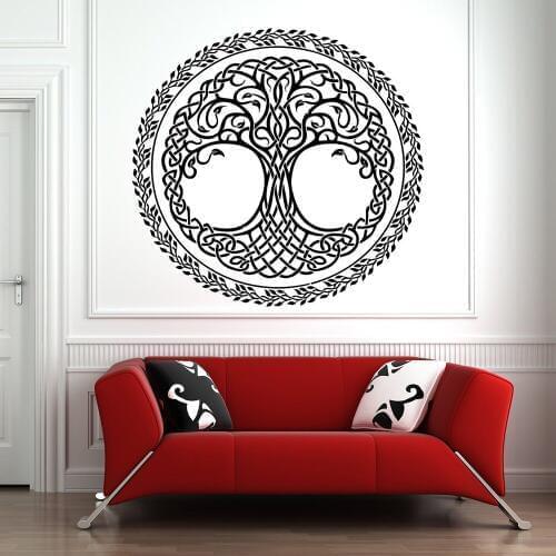 Tree Decal Roots Wall Sticker Home Decoration Living Room Tribal Decoration Tree Of Life Wall Art Decals Bedroom Office D725