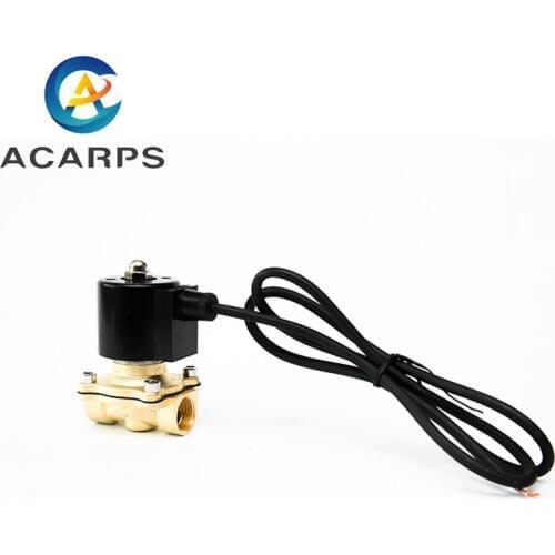 1/2" Normally Closed Brass Fountain Solenoid Valve 110V 24V 12V 24v Solenoid Valve For Underwater