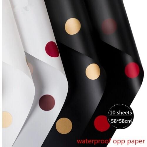 New Flower Wrapping Craft Paper Festival DIY Wedding Plastic 60*60cm Rose Party 10Pcs ValentineS Day Waterproof Durable