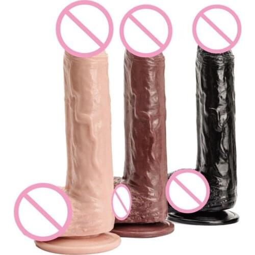 22*4CM Realistic Skin Huge Dildo for Women With Suction Cup Artificial Big Penis Dick Masturbator Erotic G Point Adult Sex Toys