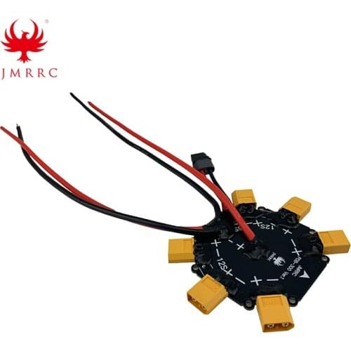 JMRRC XT60 PDB board XT90 plug 6S 12S board 200A high current distribution board, DIY drone agriculture