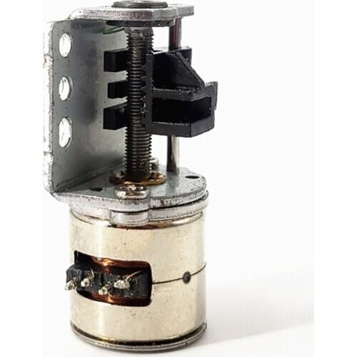 Micro 10mm Stepper Motor 2-phase 4-wire with Screw Rod Slide Stage Miniature Mini DIY Camera Lens Adjusting 18 Degrees DC 3V-5V