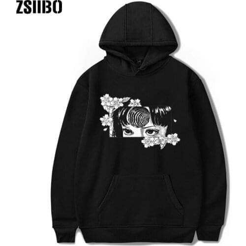 Harajuku Hoodies men Anime Prison Print Japanese Fujiang Horror Comics Casual Loose Hip Hop Fashoin Pullover Women Sweatshirts