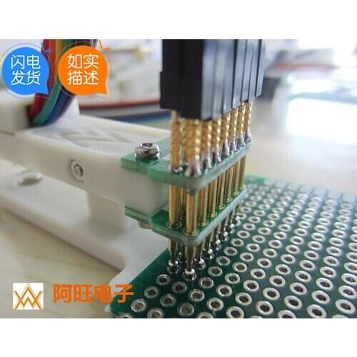 Burning program fixtures debugging download programming simulation 2.54mm-7P double row STM32 STC 7 feet