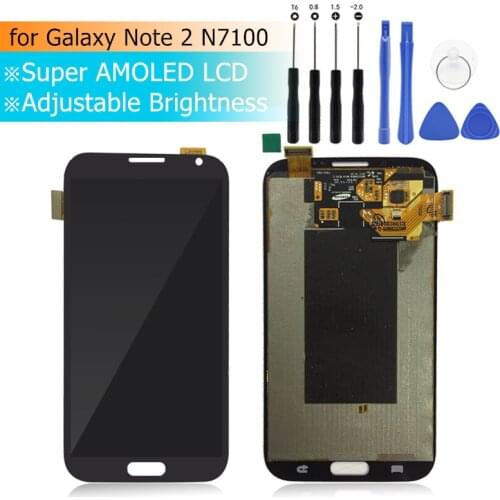 For Samsung Galaxy Note 2 LCD Display Touch Screen Digitizer Assembly LCD Display for Galaxy Note2 N7100 N7105 T889 i317 i605