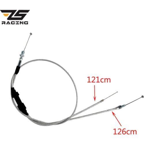 ZS Racing Gas Throttle Cable For Acceleration Pump Carburetor 200cc 250cc Dirt Bike Motorcycle Parts