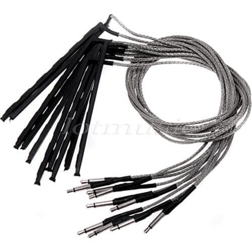 10Pcs Piezo Pickup Soft Saddle Transducer Pickup For Classical Acoustic Guitar