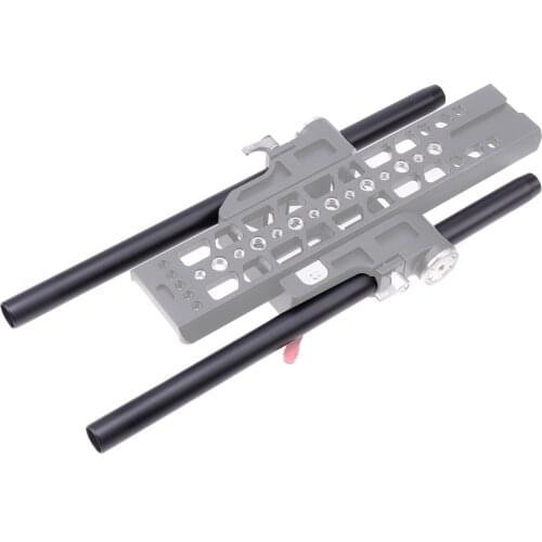 2PCS FOTGA 4/14/18/24 inch 19mm Long Standard Aluminum Rods for DSLR Rod Rails System