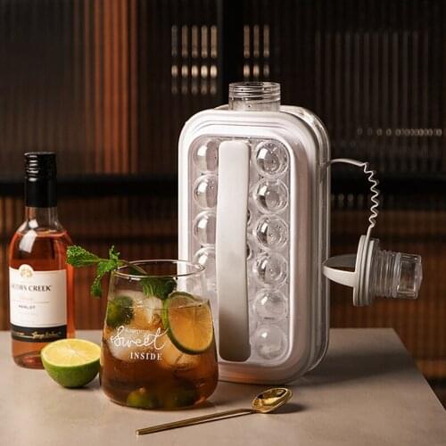 2 In 1 Ice Ball Maker Creative Ice Kettle Cubic Container Portable Ice Cube Round Tray Mold DIY Kettle Bar Kitchen Tool