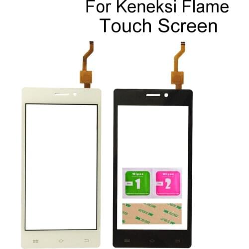 4.5" Touch Screen Glass For Keneksi Flame Touch Glass Digitizer Panel Front Lens Sensor Tools Adhesive Wipes