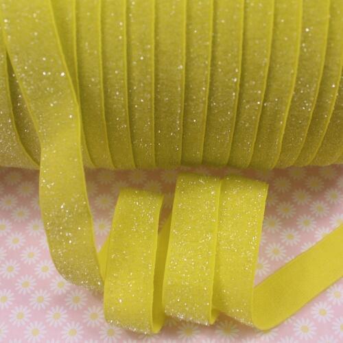 5/8" frosted glitter elastic M-9(1) for accessaries, 150yards/roll