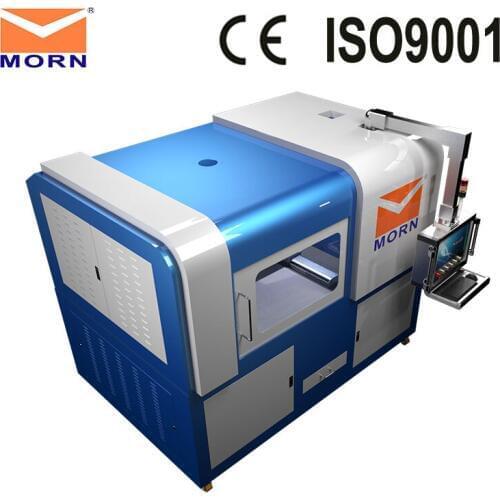 750W 6090 all cover enclosed mini fiber laser cutting machine for all metal