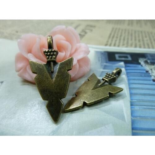 Diy accessories vintage handmade materials ancient bronze arrow c1640 16 *31mm free shipping