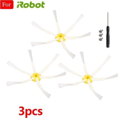 Brush 6-Arme Side Brush For iRobot Roomba 500 600 700 Series 530 550 560 610 620 630 650 625 760 770 780 Vacuum Cleaner Parts