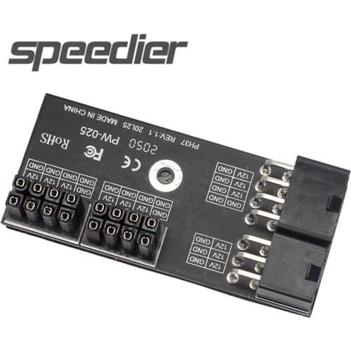 SPEEDIER NVIDIA GPU Desktop Graphics Card ATX Case Adapter 180 Degree Angled Dual 8pin+8pin Power Supply Extension Riser Card