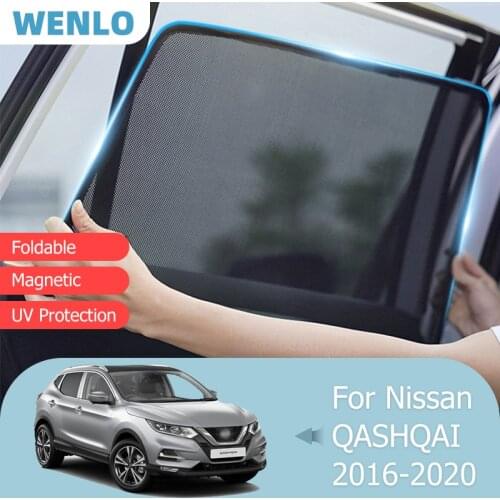 For Nissan QASHQAI 2014-2020 Front Windshield Car Sunshade Side Window Blind Sun Shade Magnetic Vehicle Visor Mesh Curtains