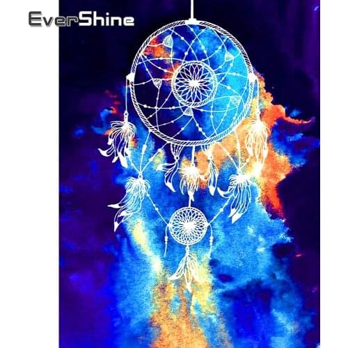 EverShine Diamond Painting Full Drill Square Landscapae Diamond Embroidery Dreamcatcher Cross Stitch Mosaic Wall Decor
