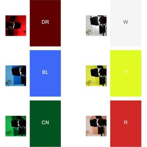 Filter Paper Photo Gels Color Stage Lighting Redhead Red Head Light Strobe Flashlight Studio Wooden