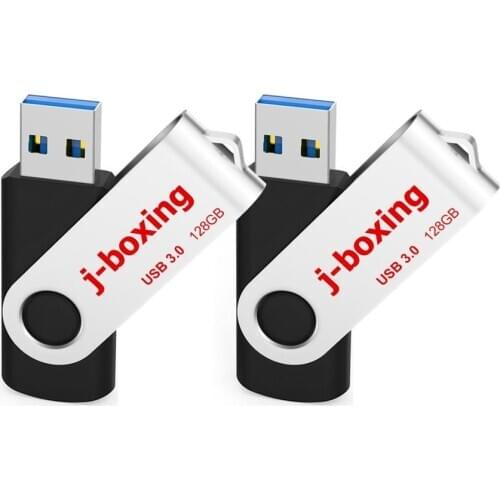 USB 3.0 Flash Drive 128GB High-Speed Thumb Drive Jump Drive Pen Drive with LED Indicator Memory Sticks for Backup Storage Black