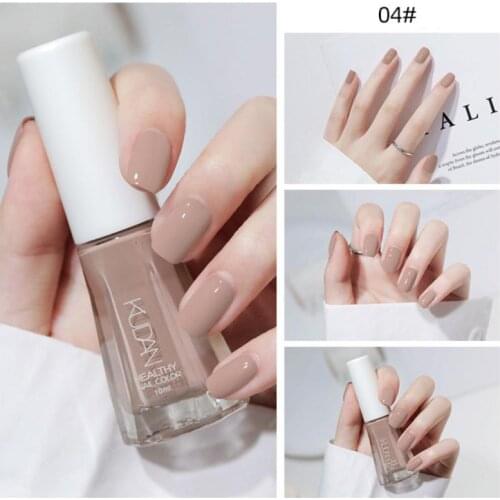 Gel Polish Manicure Nail Polish Free Baking Quick-drying Transparent Nude White Sequins Nail Polish Water-based Nail Art TSLM2