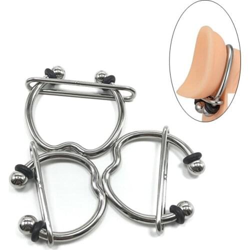 Delay Penis Ring Adjustable Stainless Steel Cock Ring Metal Chastity Cage Ball Stretcher Male Chastity Device Sex Toys for Men