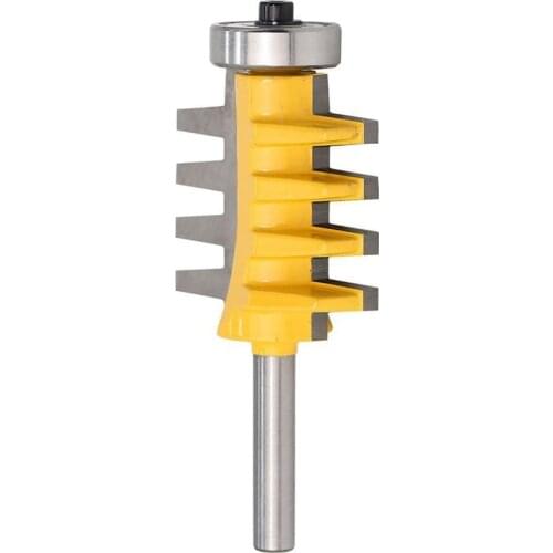 Finger Joint Router Bit with 8mm Shank, Reversible Finger Joint Glue Joint Router Bit for Woodworking Carbide Groove Milling