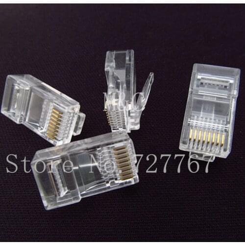 Free shipping 1000 RJ45 RJ-45 CAT5 Modular Plug Network Connector 1000pcs/lot