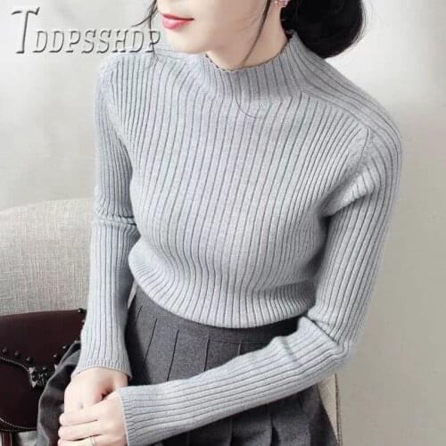 2019 Autumn Winter New Knitting Women Sweater Long Sleeve Female Sweaters