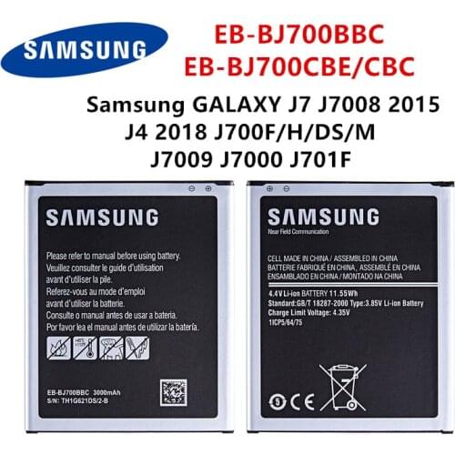 SAMSUNG Orginal EB-BJ700BBC EB-BJ700CBE EB-BJ700CBC 3000mAh Battery For Samsung GALAXY J7 J7008 J4 J700F J7009 J7000 J701F NFC