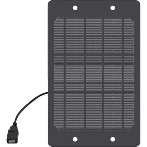 Solar Panel 5V 1200mA Solar Battery Charger USB port DC 5.5*2.1 Charge Regulators 6W Outdoor Power Li-ion Batteries Portable