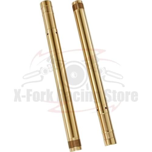 Front Fork Tubes Inner Pipes Gold Pair For Honda CBR600RR 2005-2006 41mmx510mm Fork Pipes 51425-MEE-D01 51525-MEE-D01