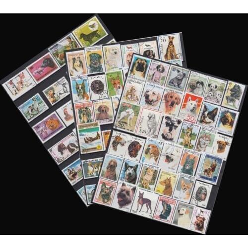 Dogs , 100 PCS / Lot , All Different Animal Unused With Post Mark In Good Condition Middle And Big Size Postage stamps
