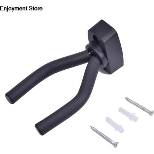 Guitar Hanger Hook Holder Wall Mount Stand Rack Bracket Display Strong Fixed Wall Guitar Bass Screws Accessories Black